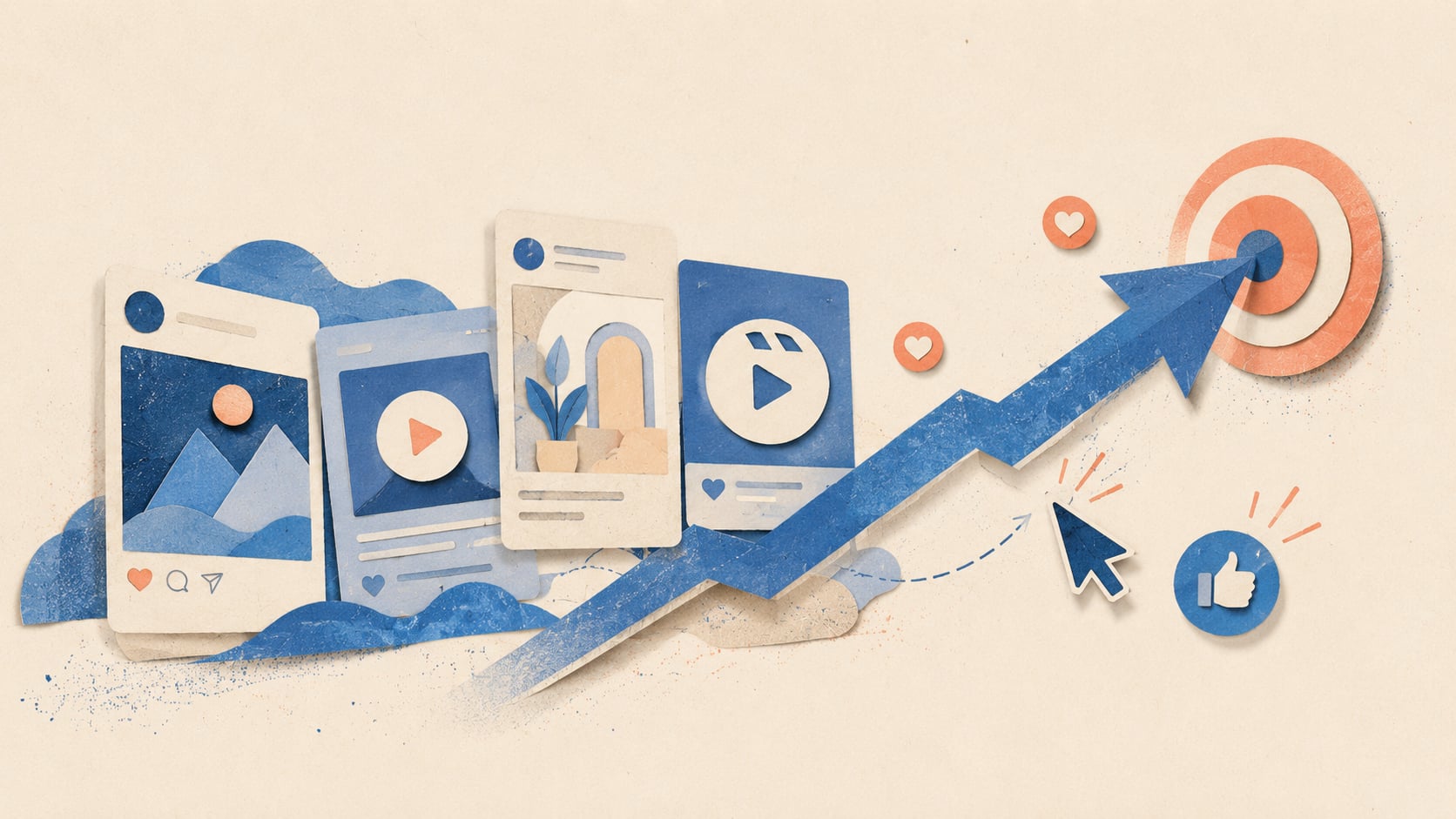 Ilustración conceptual sobre campañas de anuncios en Meta para eCommerce