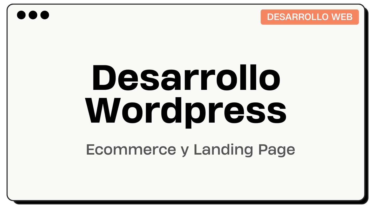 Diseño en Wordpress o Woocommerce