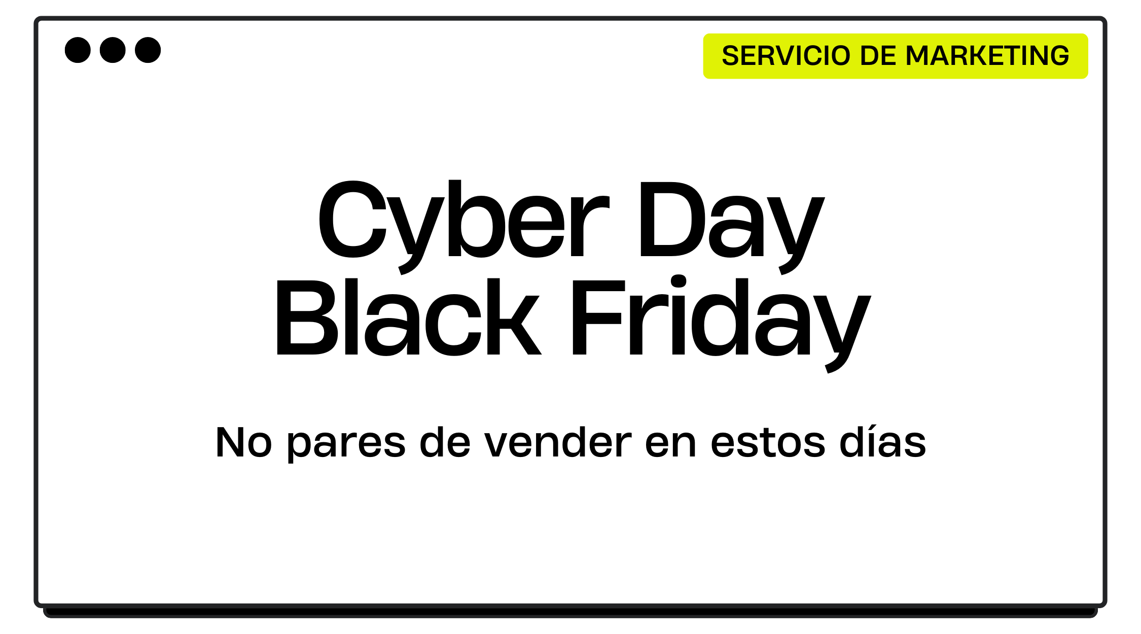 Soporte Cyber Day | Black Friday
