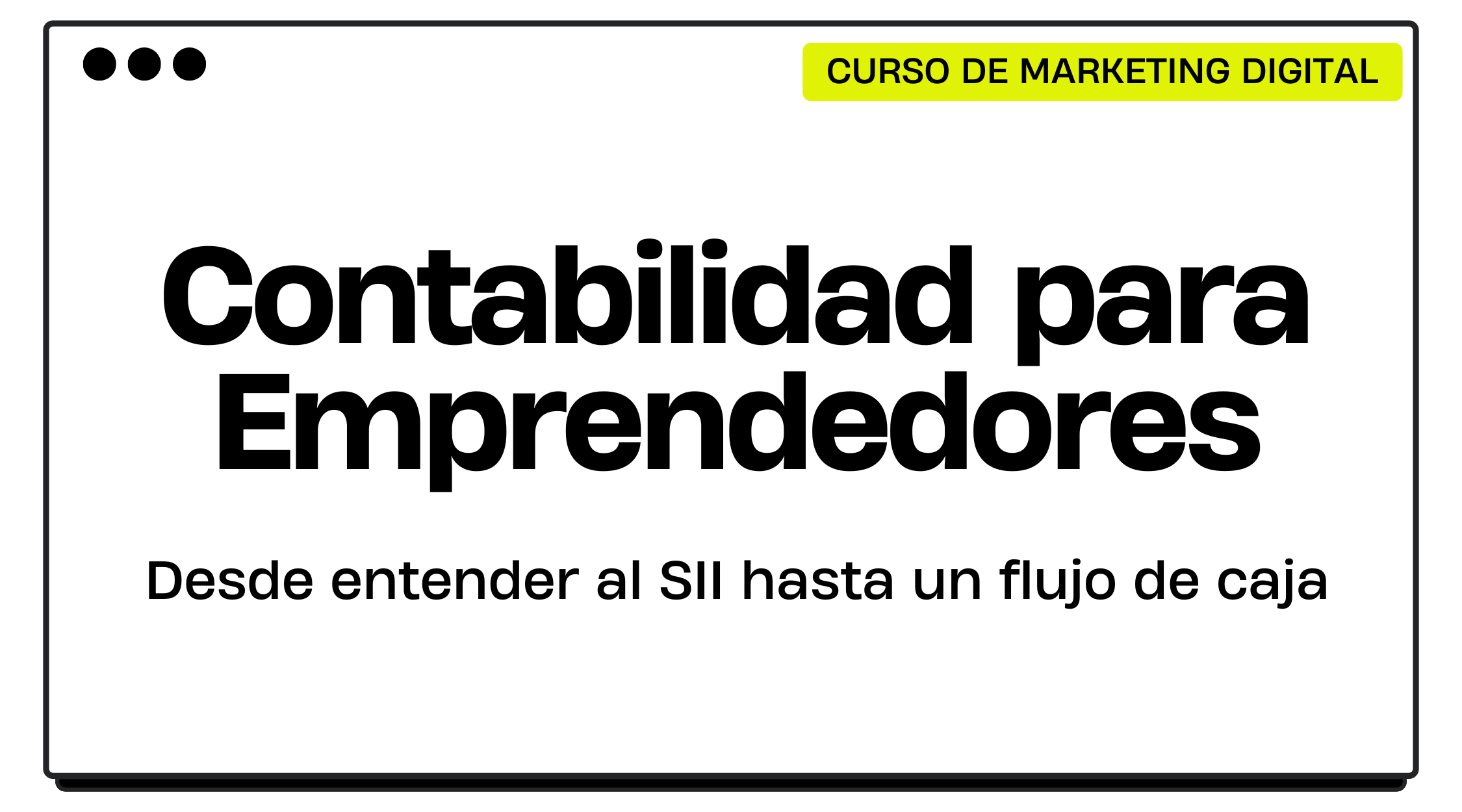 Contabilidad para Emprendedores