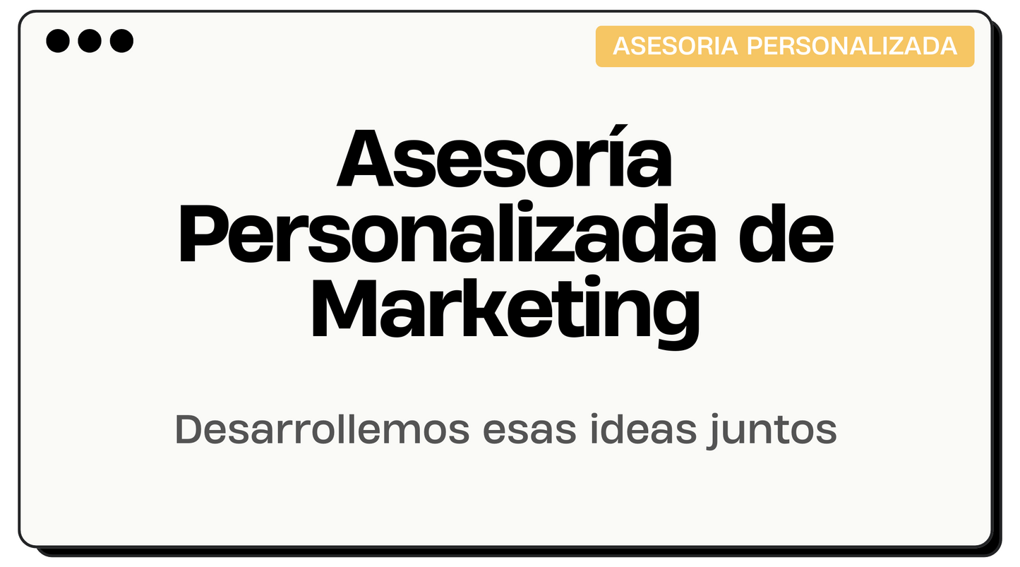 Asesoría Personalizada de Marketing