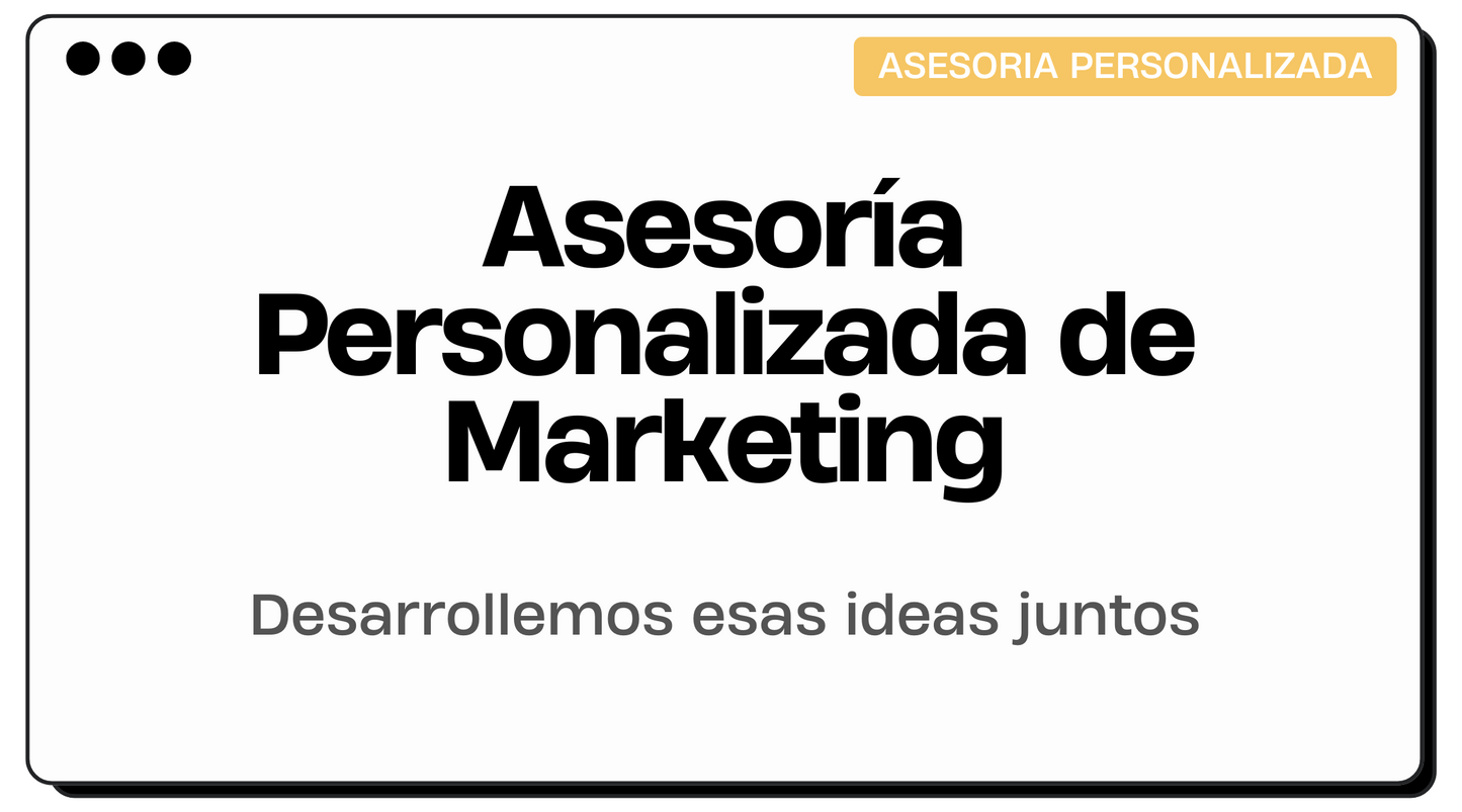 Asesoría Personalizada de Marketing